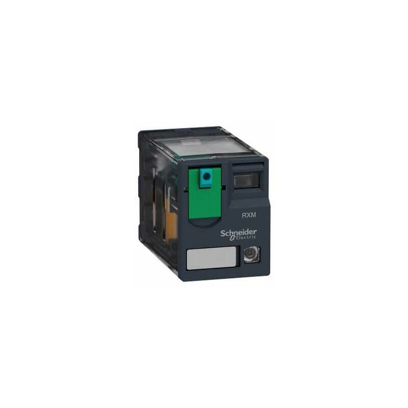 Schneider Electric - RXM4AB2BD 4PDT Miniature Relay with LED 24VDC 6A