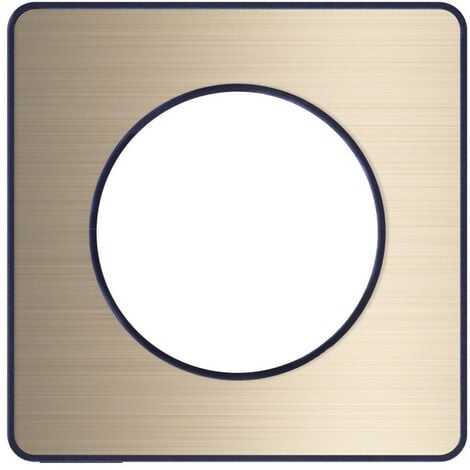 SCHNEIDER ELECTRIC S540802L ODACE TOUCH PLAQUE AVEC LISERÉ 1 POSTE, BRONZE