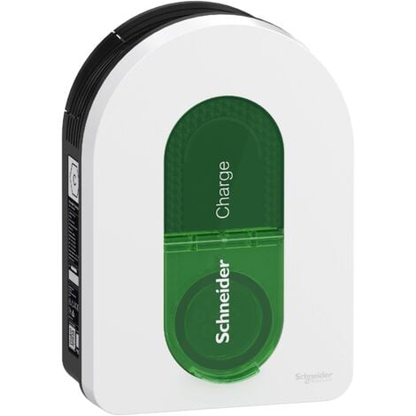 Schneider Electric Wallbox Schneider Charge 22 KW - Colonne de Charge pour Voiture électrique - Prise T2-6 mA - Contrôle de l'application - Intérieur et extérieur (EVH5A22N2S)