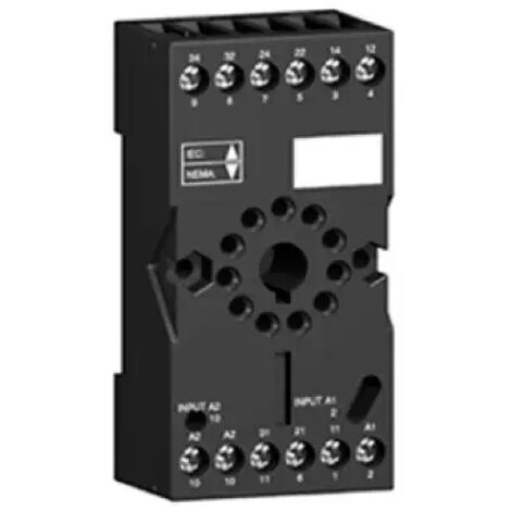 Schneider Electric Sockel für RUMC3+RE48, 3 polig, 11 Pins, gemischte Kontakte, Kastenklemmen RUZC3M