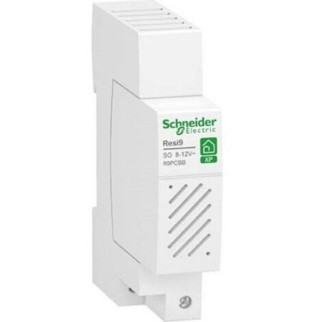 Schneider Electric – Sonnerie Resi9 XP R9PCBB – Tension 8/12V – Niveau sonore 80 dB – Installation sur rail DIN 35mm – Puissance 3.6W