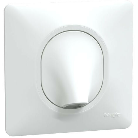Schneider Electric – Sortie de câble 16A S321662 – Ø6 à 12mm – Blanc – Griffes montées pour installation rapide – Plaque esthétique