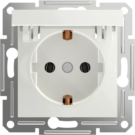 Schneider Electric Steckdose mit Klappdeckel Asfora Weiß (RAL 9003) EPH3170121D 1 St.