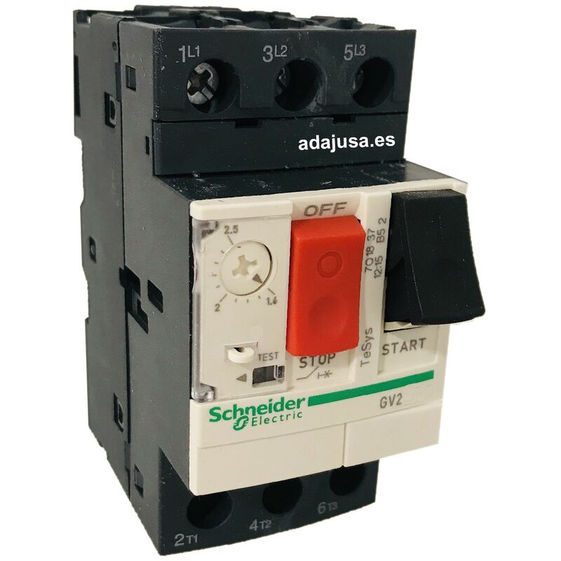 

Disyuntor guardamotor 2,5 a 4 A tipo GV2ME08 - Schneider