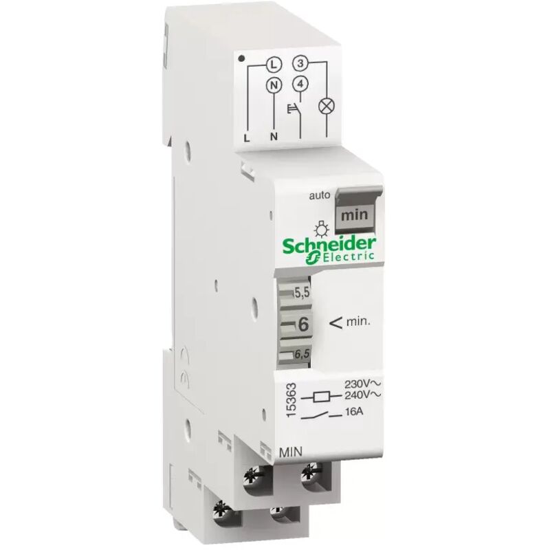 Schneider Electric - 15363 Treppenlichtzeitschalter Hutschiene 230 V