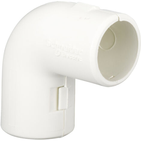 Schneider Electric – Tube équerre pour conduit rigide Ø20mm blanc polaire – PVC durable – Résistance à la compression 750N/m – Indice de protection IP40 - IMT42920