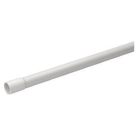 Schneider Electric – Tube IRL PVC tulipé Ø16 mm longueur 2 mètres – Couleur gris clair RAL 7035 – Degré de protection IP 40 – Résistance chocs IK 07 - IMT40516
