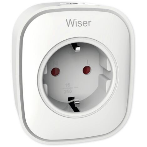 Schneider Electric Wiser intelligente Steckdose Weiß Zigbee