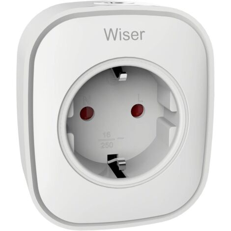 Schneider Electric Wiser presa intelligente bianca Zigbee