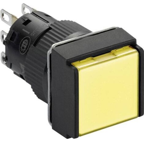 Schneider Electric XB6ECW5J1P XB6ECW5J1P Pulsante illuminato 12 V 3 A Momentaneo IP65 1 pz.