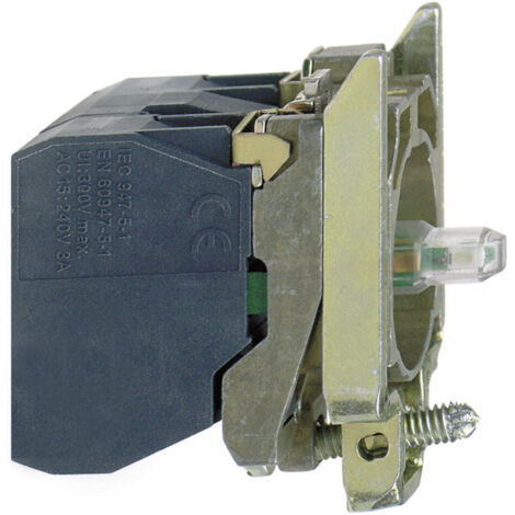 Schneider Electric ZB4BW0B11 Hilfsschalter, LED-Element mit Befestigungsadapter, mit Lampenfassung 1