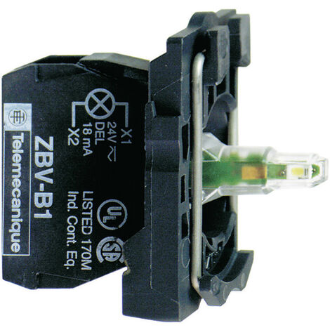 Schneider Electric ZB5AVB1 LED-Element mit Befestigungsadapter, mit Lampenfassung  Weiß  24 V/DC, 24