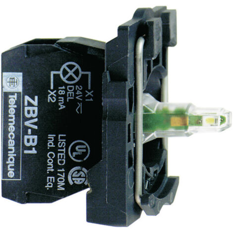 Schneider Electric ZB5AVB1 LED-Element mit Befestigungsadapter, mit Lampenfassung Weiß 24 V/DC, 24