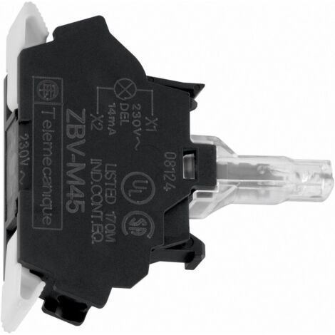 Schneider Electric ZBVB15 LED-Element mit Lampenfassung  Weiß  24 V/DC, 24 V/AC 1 St.