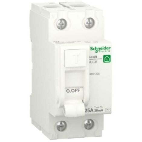 Schneider Fehlerstrom-Schutzschalter 25A 2P 30MA AC 2 Module R9R21225