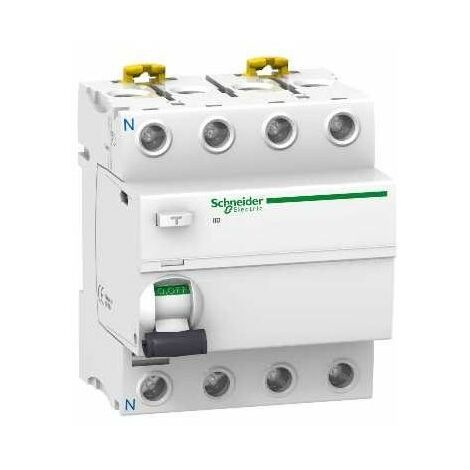 Schneider Fehlerstrom-Schutzschalter 4P 40A 500MA AC 4 Module A9R16440
