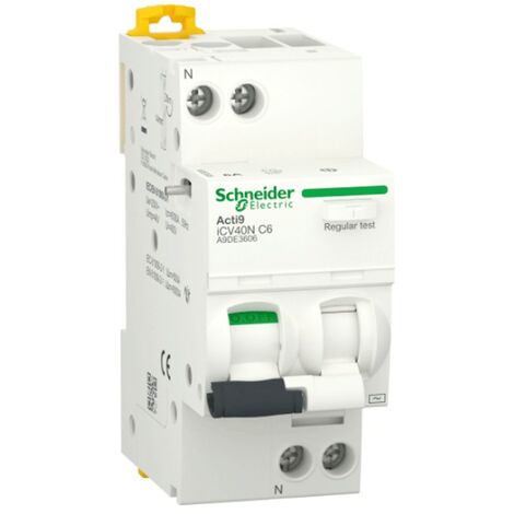 Schneider FI/LS-Schalter 6A 1P+N 6kA 30mA AC Kurve C 2M A9DE3606