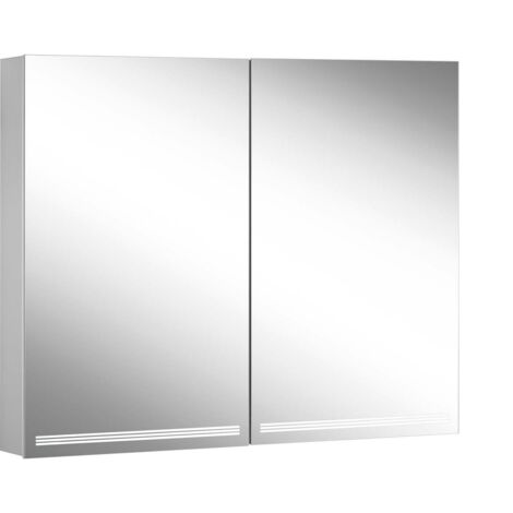 Schneider GRACE LED-Spiegelschrank, 2 Türen 45/45cm, Anschlag li.