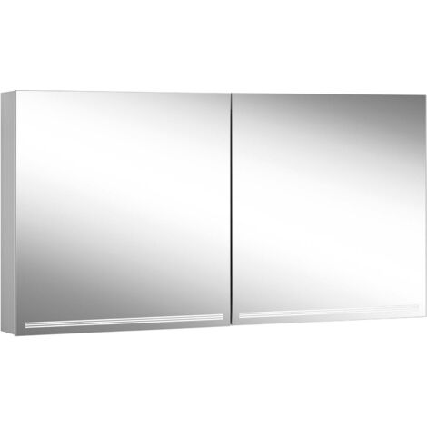 Schneider GRACE LED-Spiegelschrank, 2 Türen 70/70cm, Anschlag li.