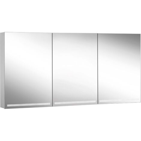 Schneider GRACE LED-Spiegelschrank, 3 Türen 50/50/50cm, Anschlag