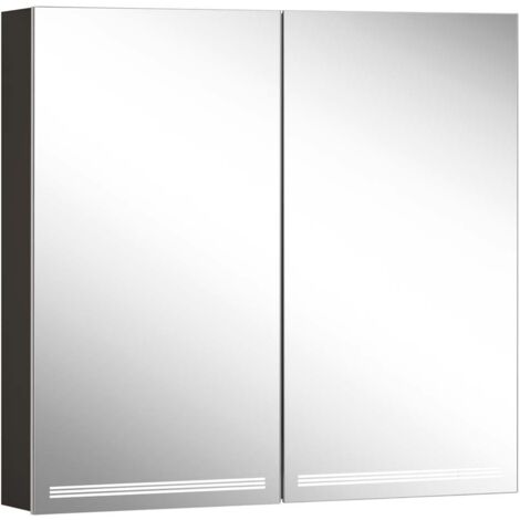 Schneider GRACE TW Armoire de toilette avec éclairage, 2 portes