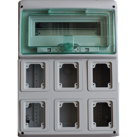 Schneider Industrieverteiler 12 Module für 6 Steckdosen Unterputz 10366
