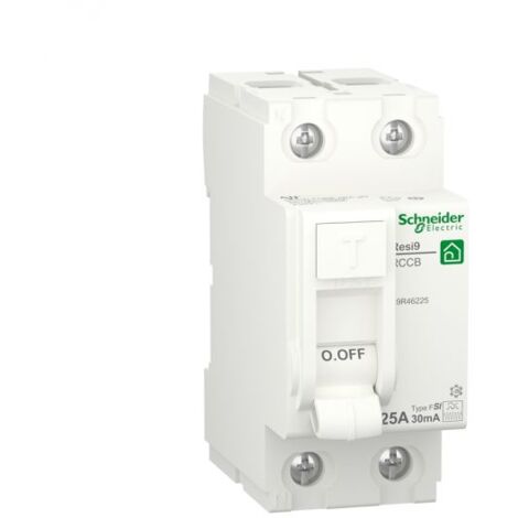 Schneider Interruttore differenziale Resi9 2P 25 A Tipo F-SI - R9R46225
