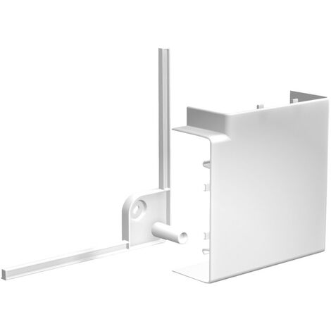 Schneider ISM10303 OptiLine 45 - goulotte pvc blanc - 140 x 55 mm - angle plat 90°