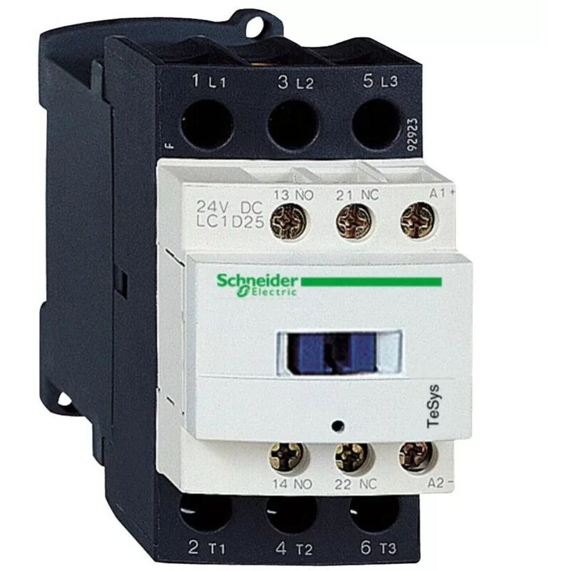 Schneider Electric - Schneider LC1D25BD TeSys LC1D Contactor - 3P - AC-3 440V - 25A - 24Vdc coil
