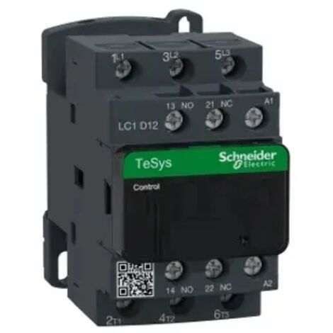 SCHNEIDER LC1D12E7 - Contattore TeSys D 3P 12A AC3 440V Bobina 48VAC 1NA+1NC