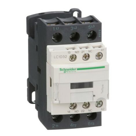 Schneider LC1D32G7 Contacteur cont 32a 1f plus 1o 120v 50-60
