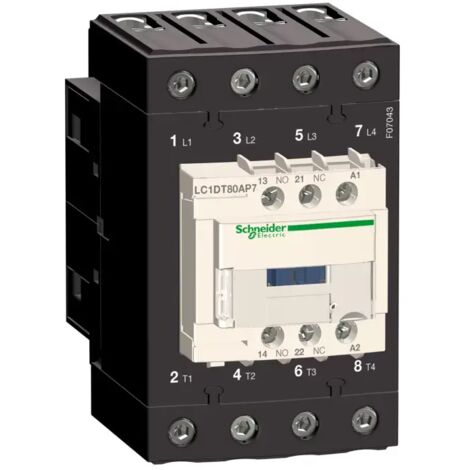 Schneider LC1DT80ABD Schütz tetra everlink 4p ac1 415v 80 a bob 24v cc