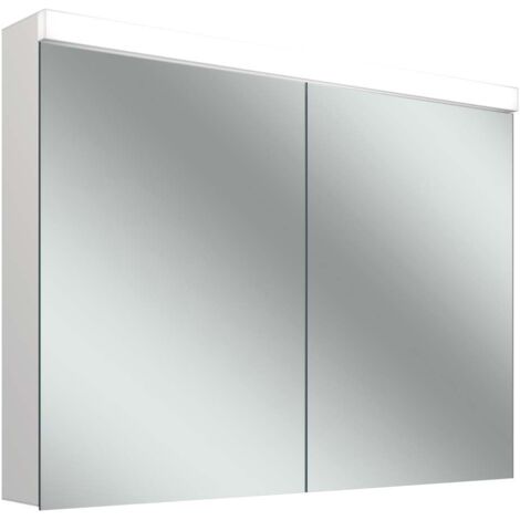 Schneider LOW basic 15 LED-Lichtspiegelschrank, 2 Türen 50/50cm,