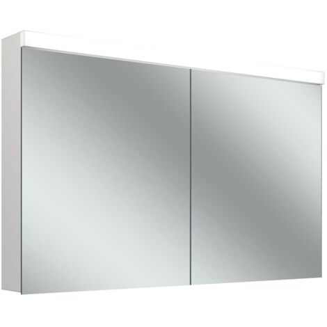 Schneider LOW basic 15 LED-Lichtspiegelschrank, 2 Türen 60/60cm,