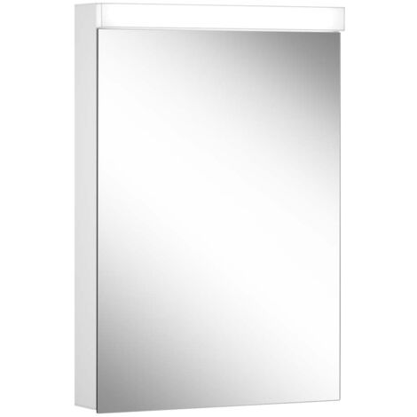 Schneider LOW basic LED-Lichtspiegelschrank, 1 Tür 50cm, Anschlag