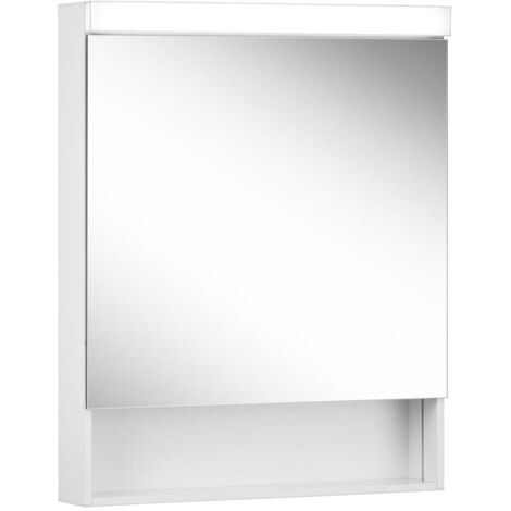 Schneider LOW basic LED-Lichtspiegelschrank, 1 Tür 60cm, Anschlag