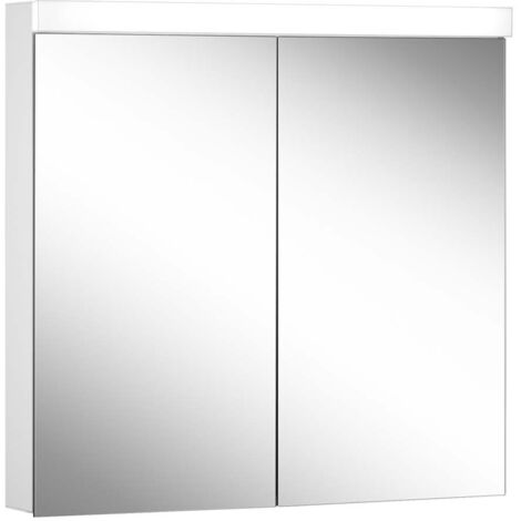 Schneider LOW basic LED-Lichtspiegelschrank, 2 Türen 40/40cm,