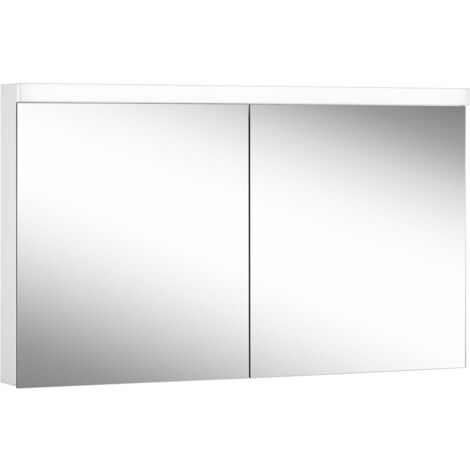 Schneider LOW basic LED-Lichtspiegelschrank, 2 Türen 65/65cm,