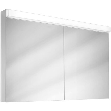 Schneider LOW Line LED-Spiegelschrank, 2 Türen 60/60cm,