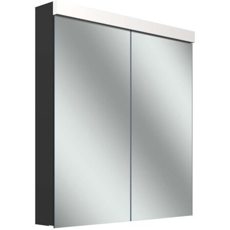 Schneider LOW plus LED-Spiegelschrank, 2 Türen 35/35cm,