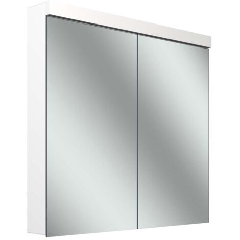 Schneider LOW plus LED-Spiegelschrank, 2 Türen 40/40cm,