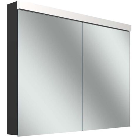 Schneider LOW plus LED-Spiegelschrank, 2 Türen 50/50cm,