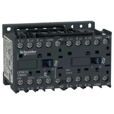 Schneider LP5K1210BW3 Contacteur inverseur tesys lp5k 3p ac3 440v 12 a bobine 24 v cc