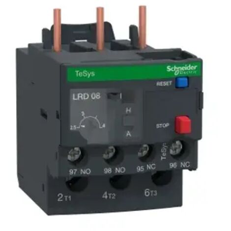 SCHNEIDER LRD08 - Rele Termico TeSys LRD 2,5-4A Classe 10A Bimetallico