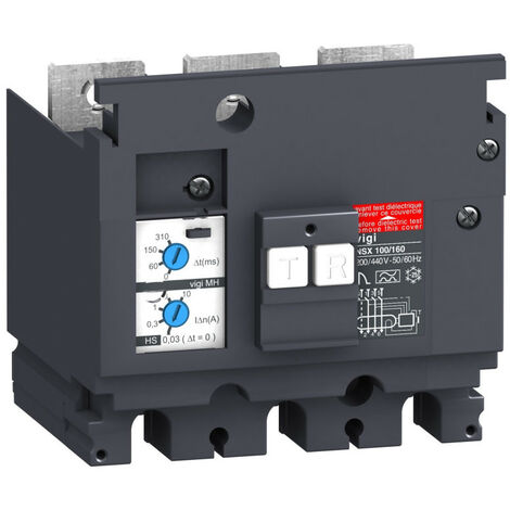Schneider LV431535 - VIGI MH 3P 200-440V CA 0,03-10A Différentiel pour Disjoncteur NSX250