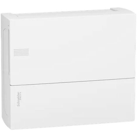 SCHNEIDER MIP10112  Mini PRAGMA scatola da superficie 12 moduli porta intera