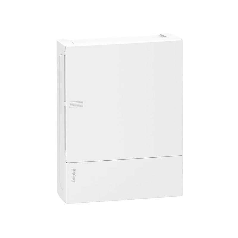 Schneider Electric - Coffret Schneider en saillie 12 modules par rangée avec porte opaque RESI9 2 Lignes