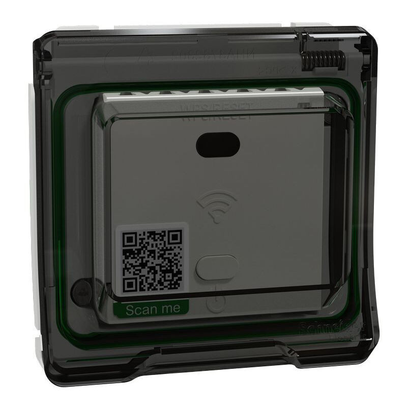 Schneider Electric - Mureva Styl - Répéteur wifi avec adaptateur - composable - IP55 - IK07 - gris (MUR35070)