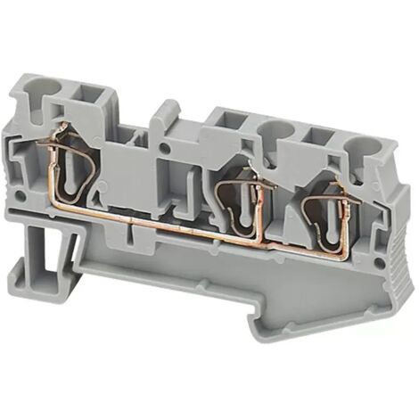 Schneider NSYTRR43 Federklemme - Durchzug - 3 Punkte - 4mm2 - grau