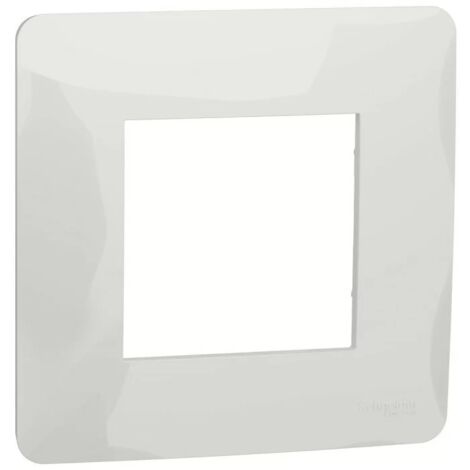 Schneider NU200218 Unica Studio - plaque de finition - Blanc - 1 poste